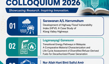 Faculty of Civil Engineering Technology, Universiti Malaysia Pahang Al-Sultan Abdullah Postgraduate Colloquium 3/2026 will be held on 13 May 2026 via online Ms Teams by FCET students - Sarawanan, Loganaayagi &amp; Nur Aliah. Lecturers &amp; students are invited